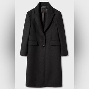 Mango women’s tailored wool coat